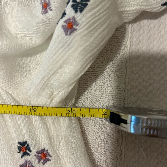 🤩Free People Long Sleeved Fully Lined Midi Dress w/ Floral Embroidery Size M - Picture 9 of 10